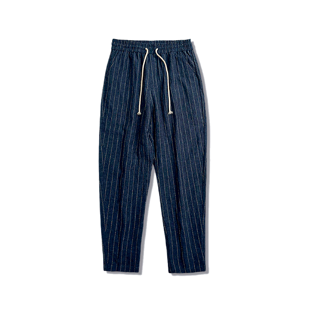 Pantalon en lin rayé pour homme Noble