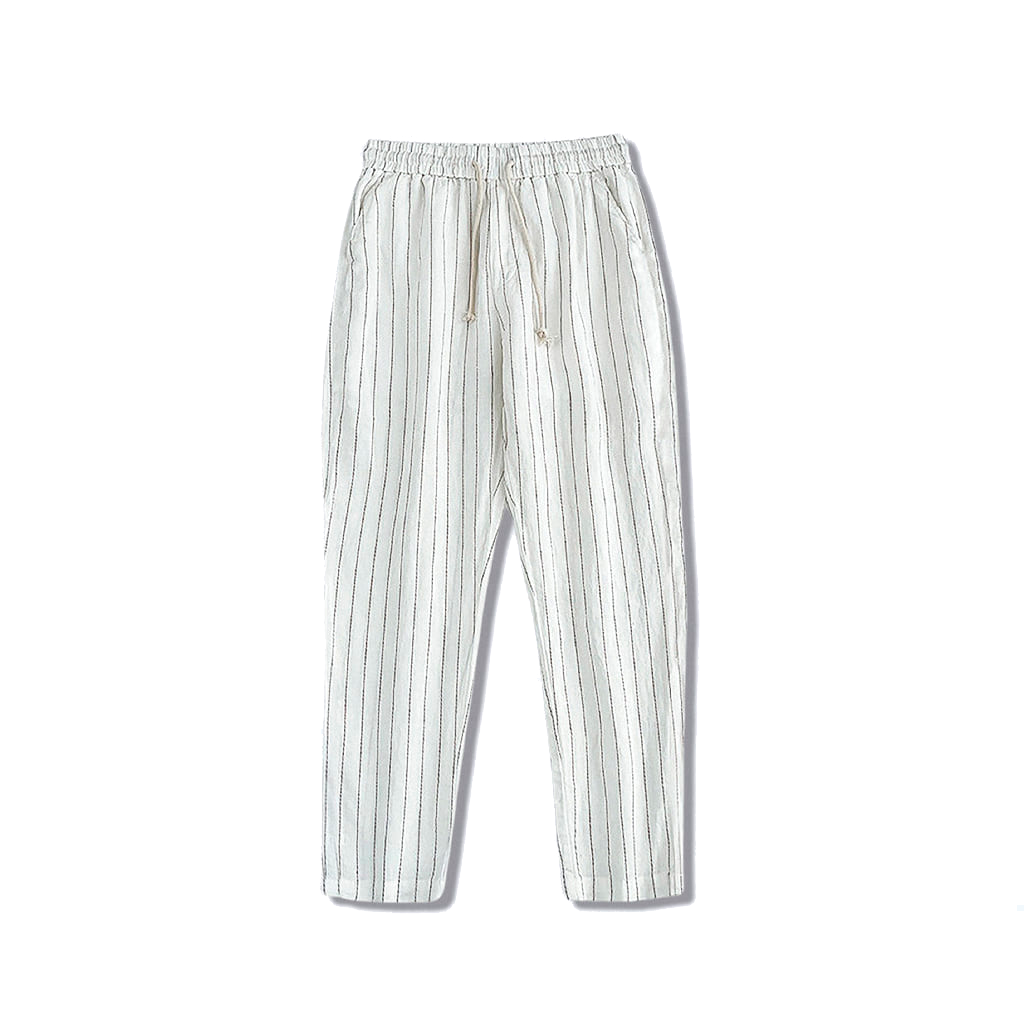 Pantalon en lin rayé pour homme Noble
