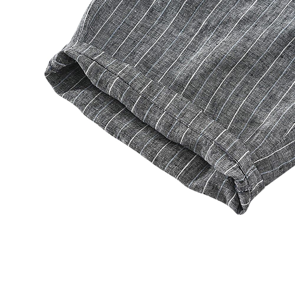 Bermuda en lin pour homme Noble rayée