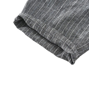 Bermuda en lin pour homme Noble rayée