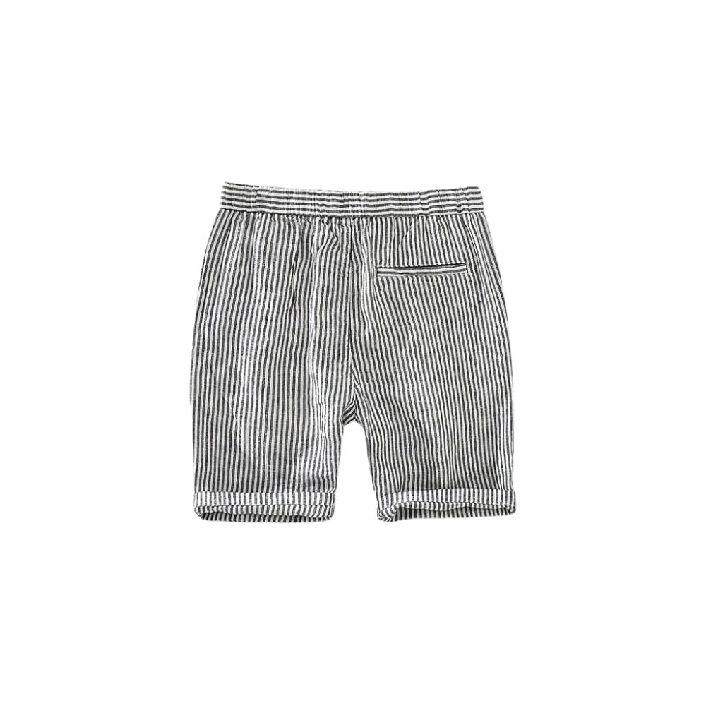 Bermuda en lin pour homme Noble rayée