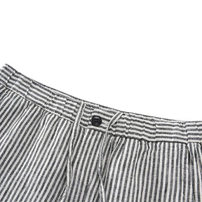 Bermuda en lin pour homme Noble rayée