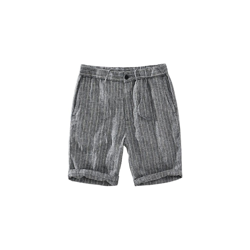 Bermuda en lin pour homme Noble rayée