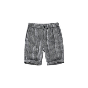 Bermuda en lin pour homme Noble rayée