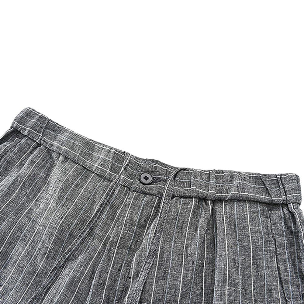 Bermuda en lin pour homme Noble rayée