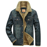 Veste en jean matelassée pour homme Noble